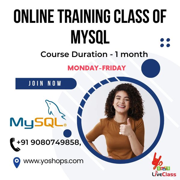 MySQL Training Online Live Classes Monthly at ₹999