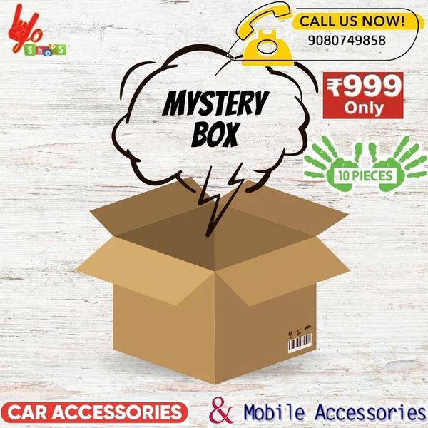 Mystery Box 10 Pieces Car Accessories, Mobile Accessories, Fashion Accessories at Rs.999