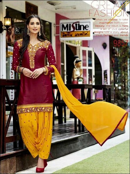 Patiala Suit Slawar Dress Metrail