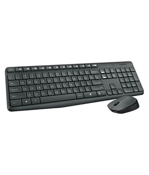 Logitech Mk235 Wireless Keyboard Mouse Combo-Black