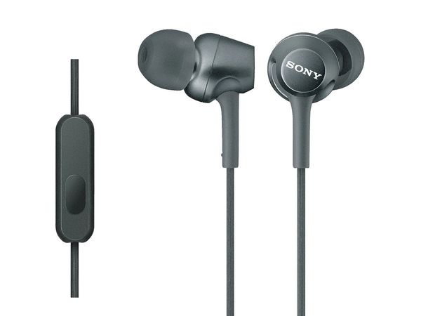 Sony MDR-EX255AP In-Ear Headphones with Mic (Black)