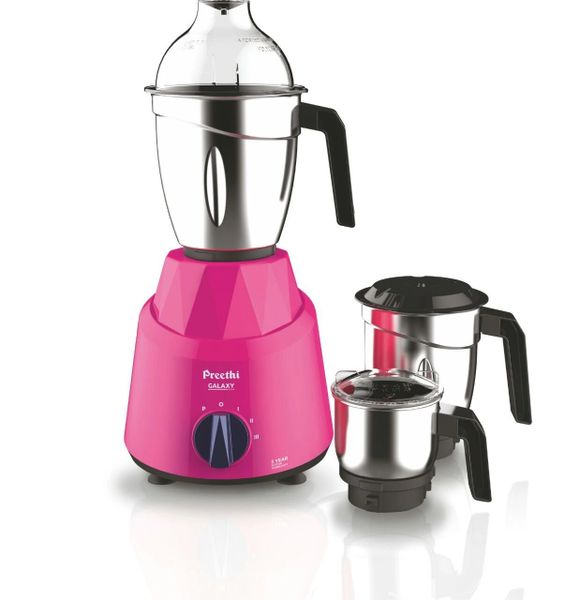 PREETHI GALAXY 750 WATTS MIXER GRINDER (PINK)