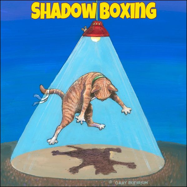Shadow Boxing Cat Magnet