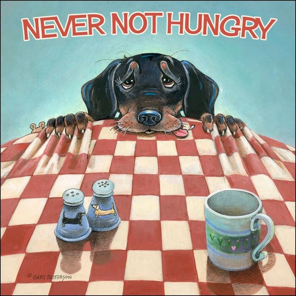 Never Not Hungry Dachshund Dog Magnet