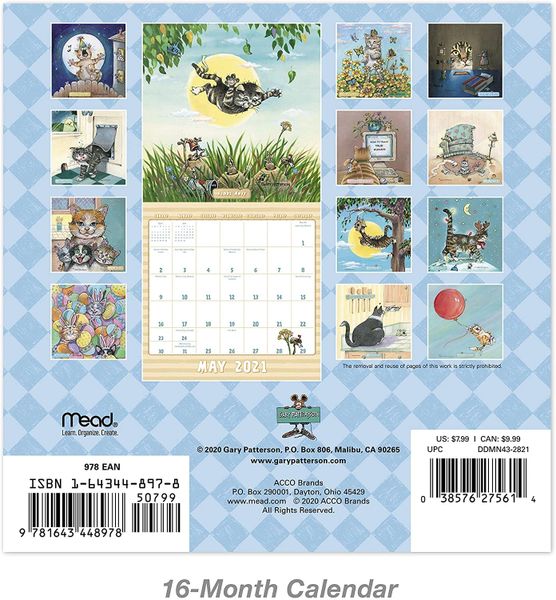 2021 Gary Patterson's Cats Mini Calendar Gary Patterson