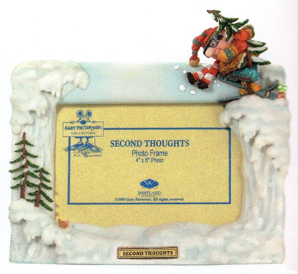 Second Thoughts Snow Skiing Photo Frame