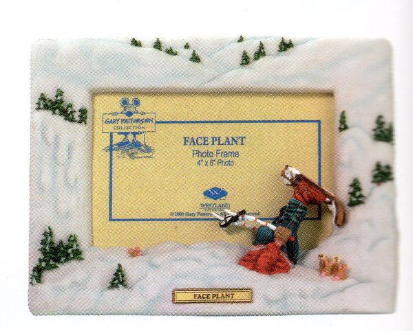 Face Plant Snow Skiing Photo Frame