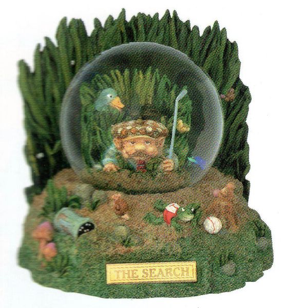 The Search Golf Glitter Globe