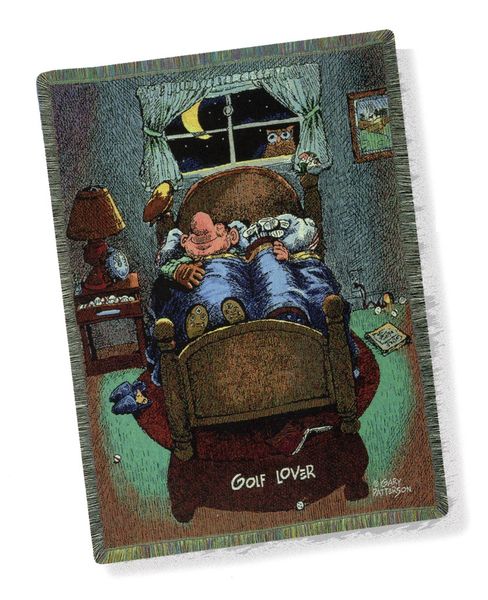 Golf Lover Tapestry Throw