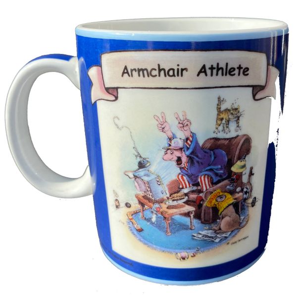 Armchair Athlete Porcelain Coffee Mug