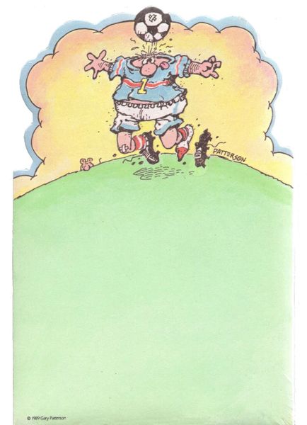 Head's Up Soccer Die-Cut Notepad
