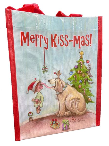 Merry Kiss-mass Christmas Tote