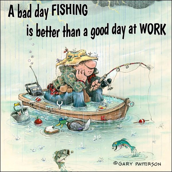 A Bad Day Fishing  Gary Patterson calendars and other merchandise