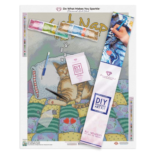 Cat Nap Diamond Art Painting Kit