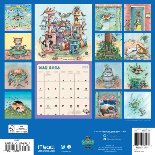Gary Patterson s 2023 Cats Wall Calendar Gary Patterson Calendars And 