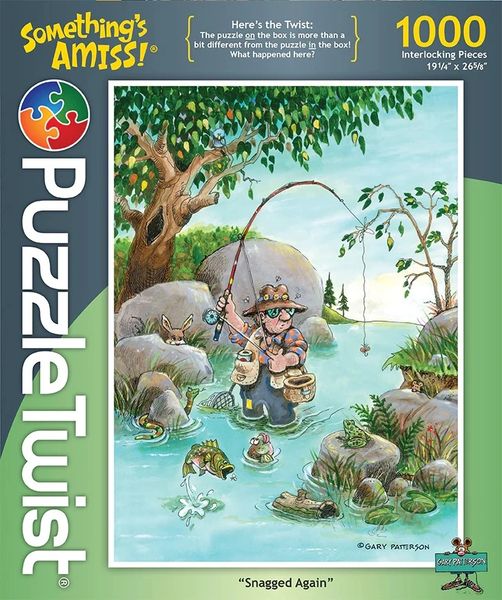 Snagged Again Fishing Jigsaw Puzzle