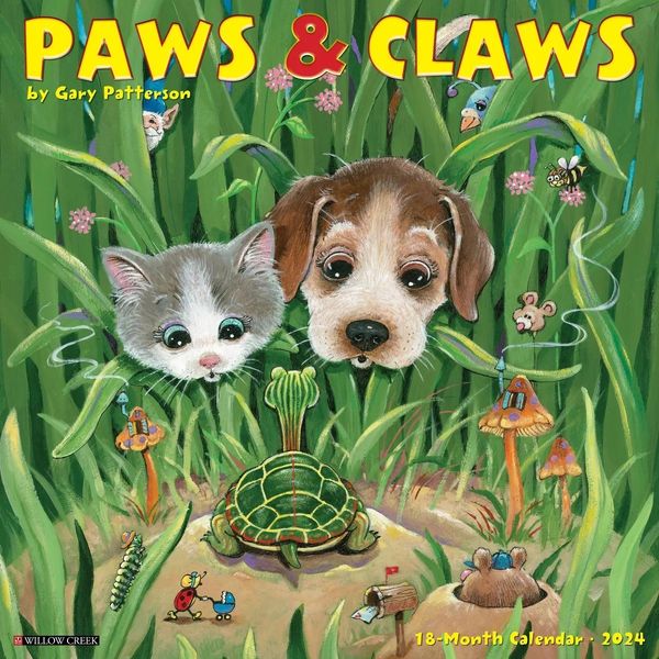 2024 Paws & Claws Wall Calendar (Hand-Signed Cover)