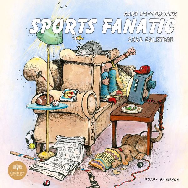 2024 Sports Fanatic Wall Calendar (Hand-Signed Cover)