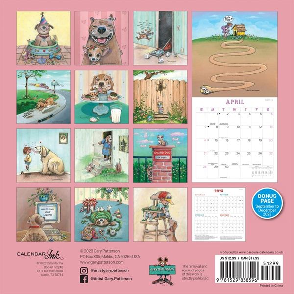 Gary Patterson's 2024 Magnetic Dogs Calendar | Gary Patterson calendars ...