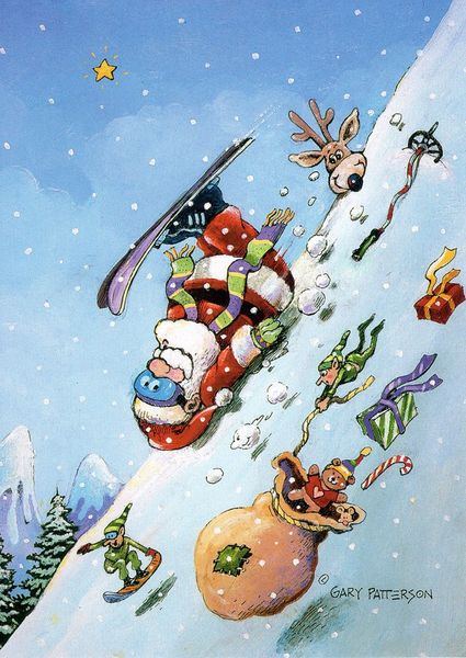 Downhill Racer Christmas cards