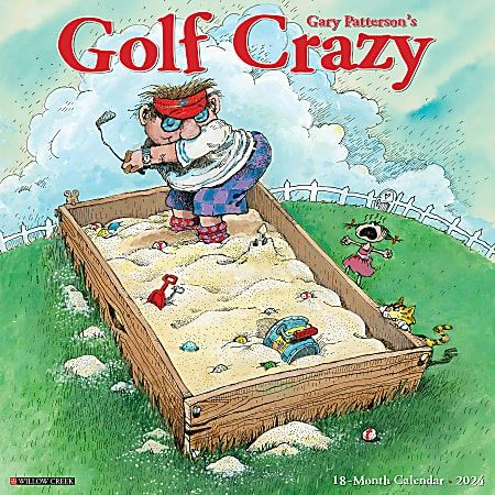2024 Golf Crazy Wall Calendar (Hand-Signed Cover)