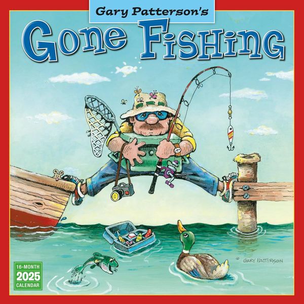 2025 Gone Fishing Wall Calendar (Hand-Signed Cover)