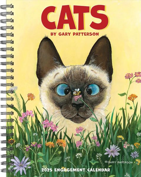 Gary Patterson Cats Softcover Weekly Planner 2025 Spiral-Bound Engagement Calendar