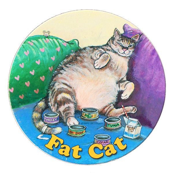 Fat Cat Absorbent Coaster Set