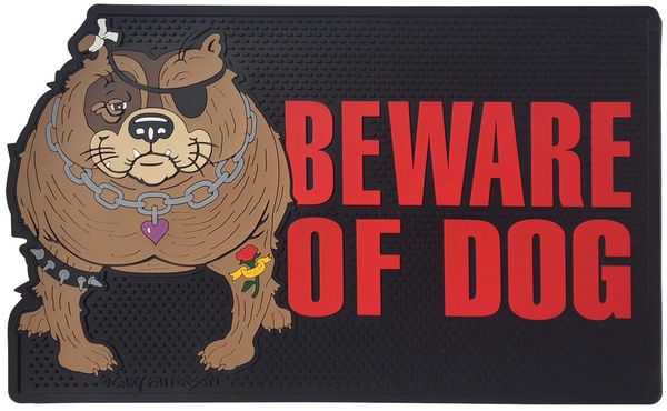 All Weather "Beware of Dog" Door Mat