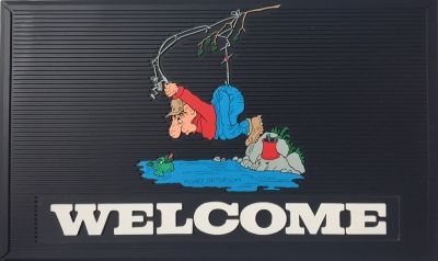All Weather Fishing Welcome Mat