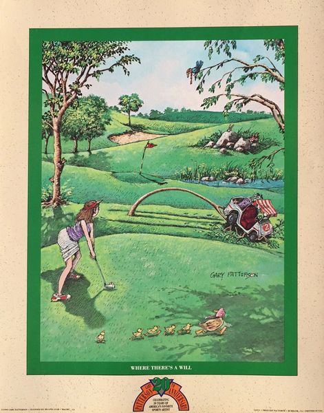 Where There's A Will... Golf Print by Gary Patterson | Gary Patterson ...