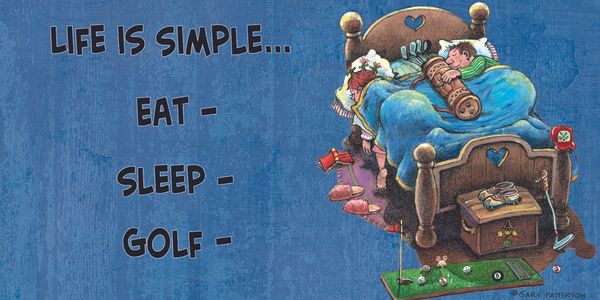 Life is Simple Golf Magnet