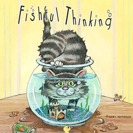 Fishful Thinking Cat Magnet