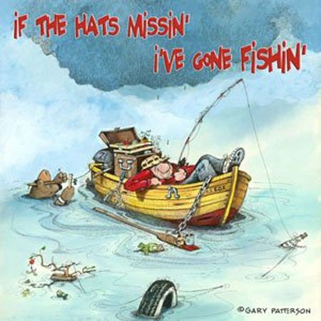 Gone Fishin Fishing Magnet