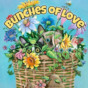 Bunches of Love Cat Magnet