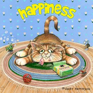 Happiness Cat Magnet