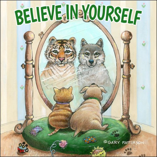 Believe in Yourself Paws Magnet