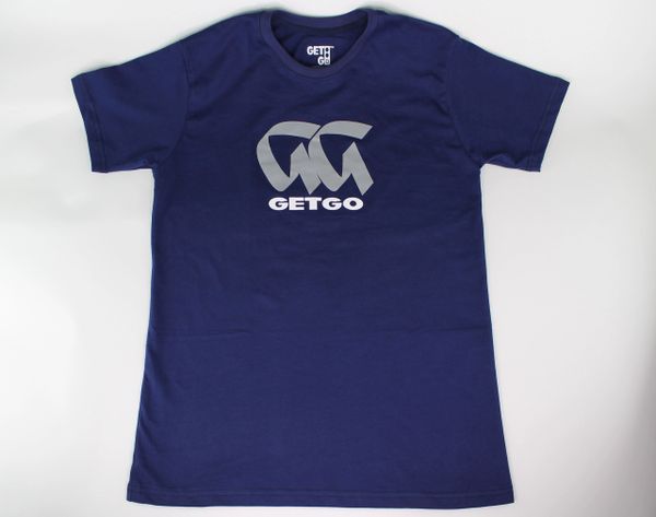 GETGO GG WORD Logo Sports T-Shirt (NAVY BLUE)