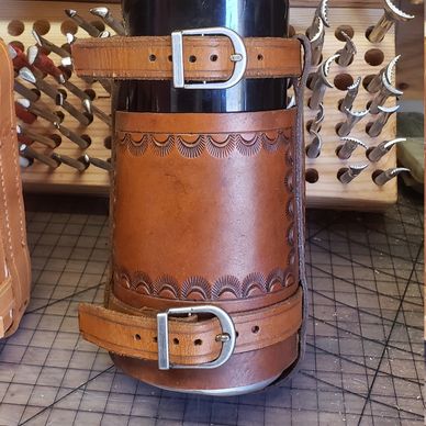 Leather Water Bottle Holder – Buckaroo Leather Products