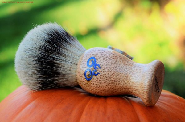 Shave Brush The Leopardwood Double Swirl by ARTTURI™