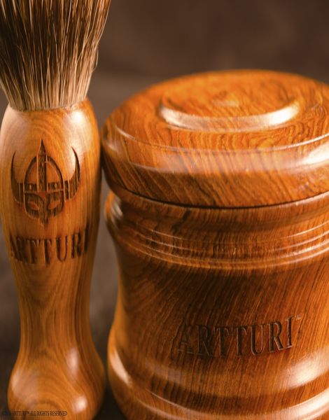 Silvertip Badger Brush Teak Premium by ARTTURI™