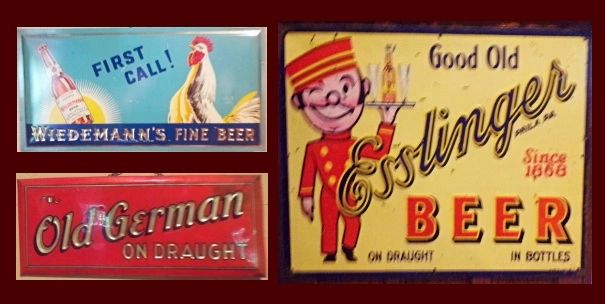 We buy old metal beer signs from all breweries. Email jefflebo@aol.com to sell yours.