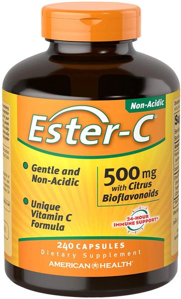 American Health Ester-C with Citrus Bioflavonoids, 500mg, 240 Capsules