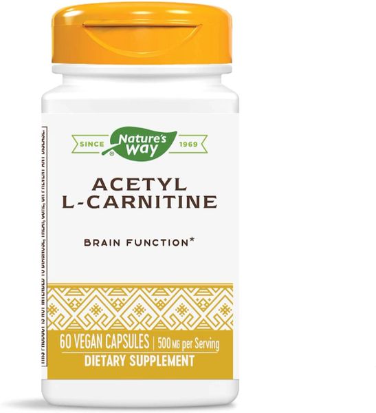 Nature's Way, Acetyl L-Carnitine, 500mg, 60 Vegan Capsules