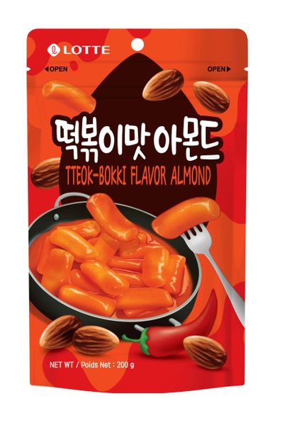 Lotte Tteok-Bokki Flavor Almond, 200 Gram