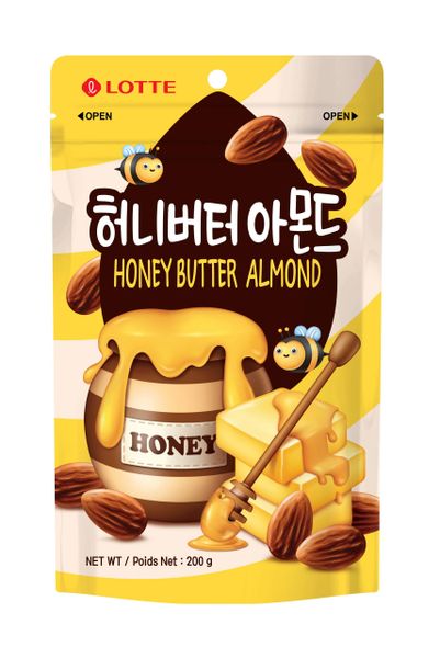 Lotte Honey Butter Almond, 200 Gram