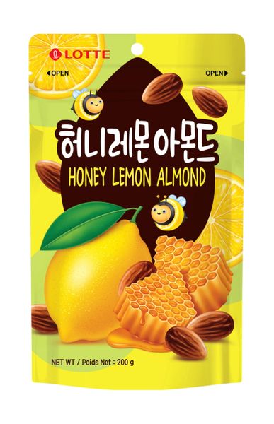 Lotte Honey Lemon Almond, 200 Gram