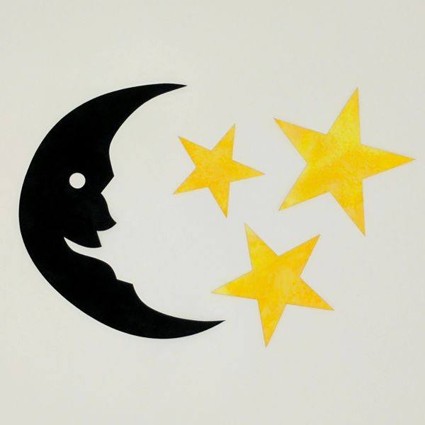 Mr. Moon and Stars Laser Cut Applique