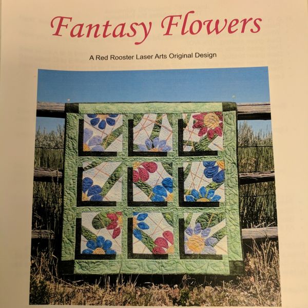 Fantasy Flowers, Laser Cut Applique Quilt Kit