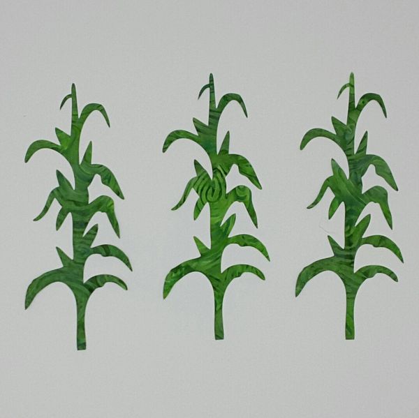 Corn Stalks, Laser Cut and Pre-Fused Applique Embellishments